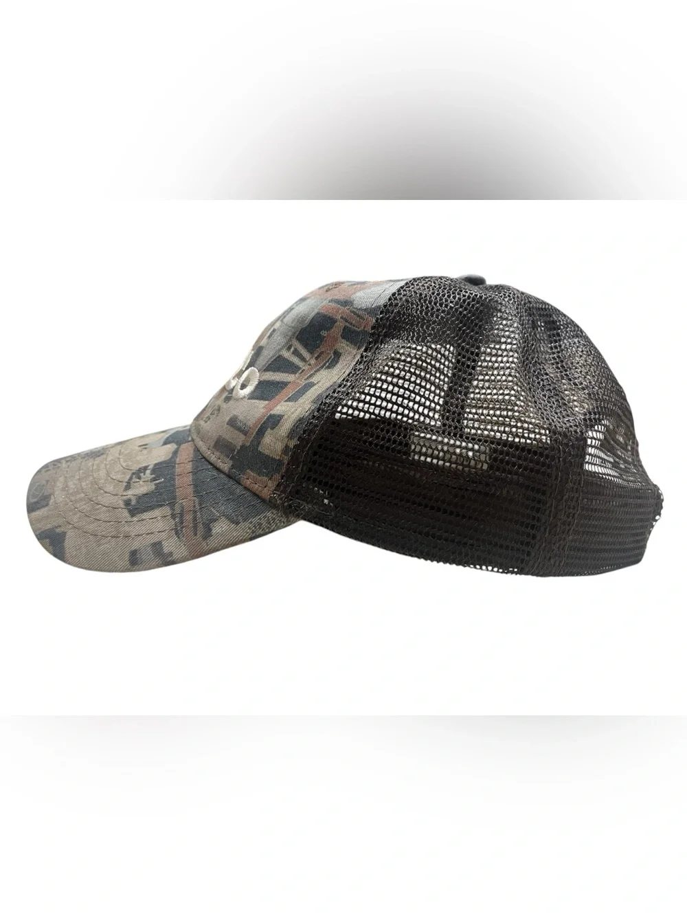 Chillico Branded Trucker Hat in Camo Print